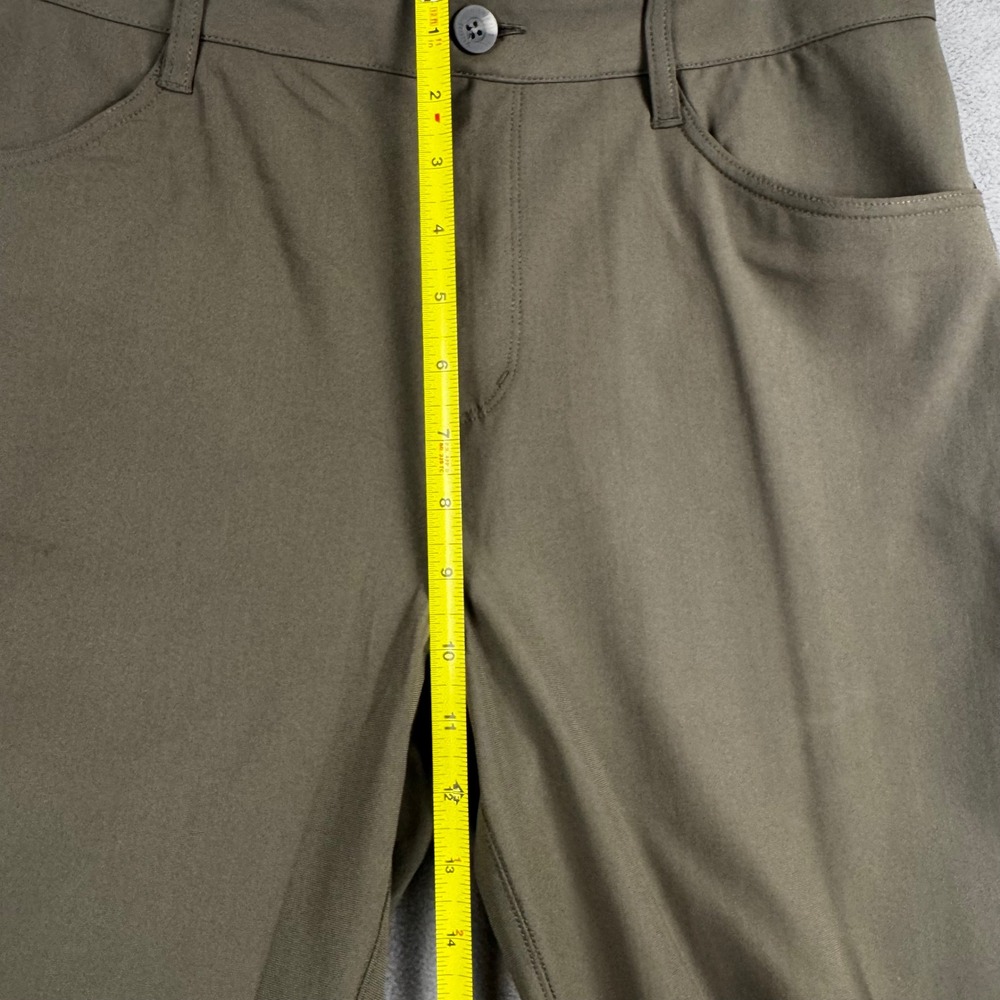 Vuori Mens Meta Pant Dark Olive Green Technical Stretch 5-Pocket Trousers 33x30 - Picture 6 of 11